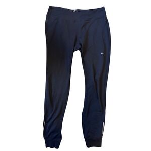 Nike Dri-FIT Running Pants Reflective Joggers‎ Black Mens Size M